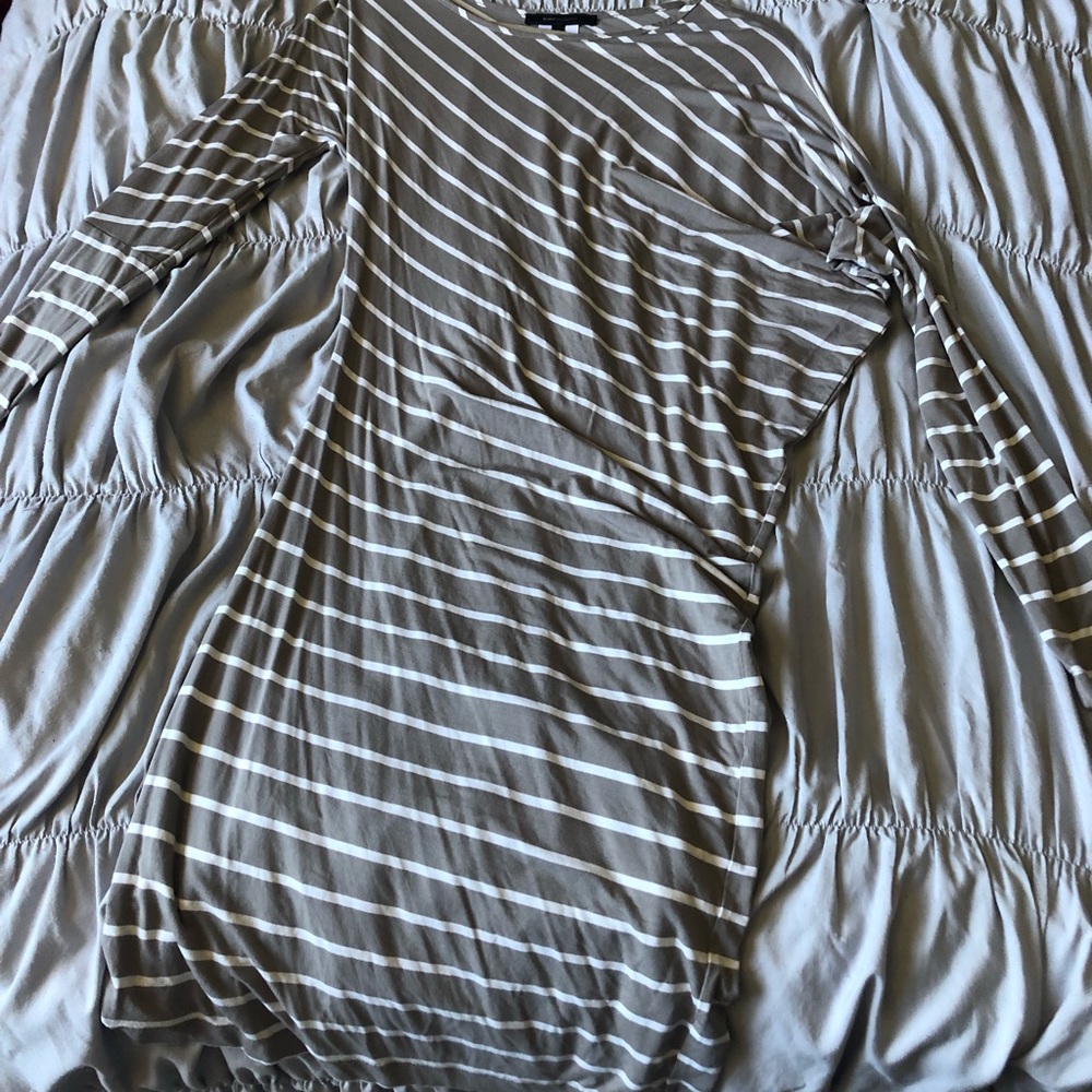 Asymmetric stripe dress